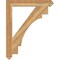 Ekena Millwork Merced Arts & Crafts Rough Sawn Bracket, Western Red Cedar, 4"W x 32"D x 40"H BKT04X32X40MRC03RWR - alternate 3